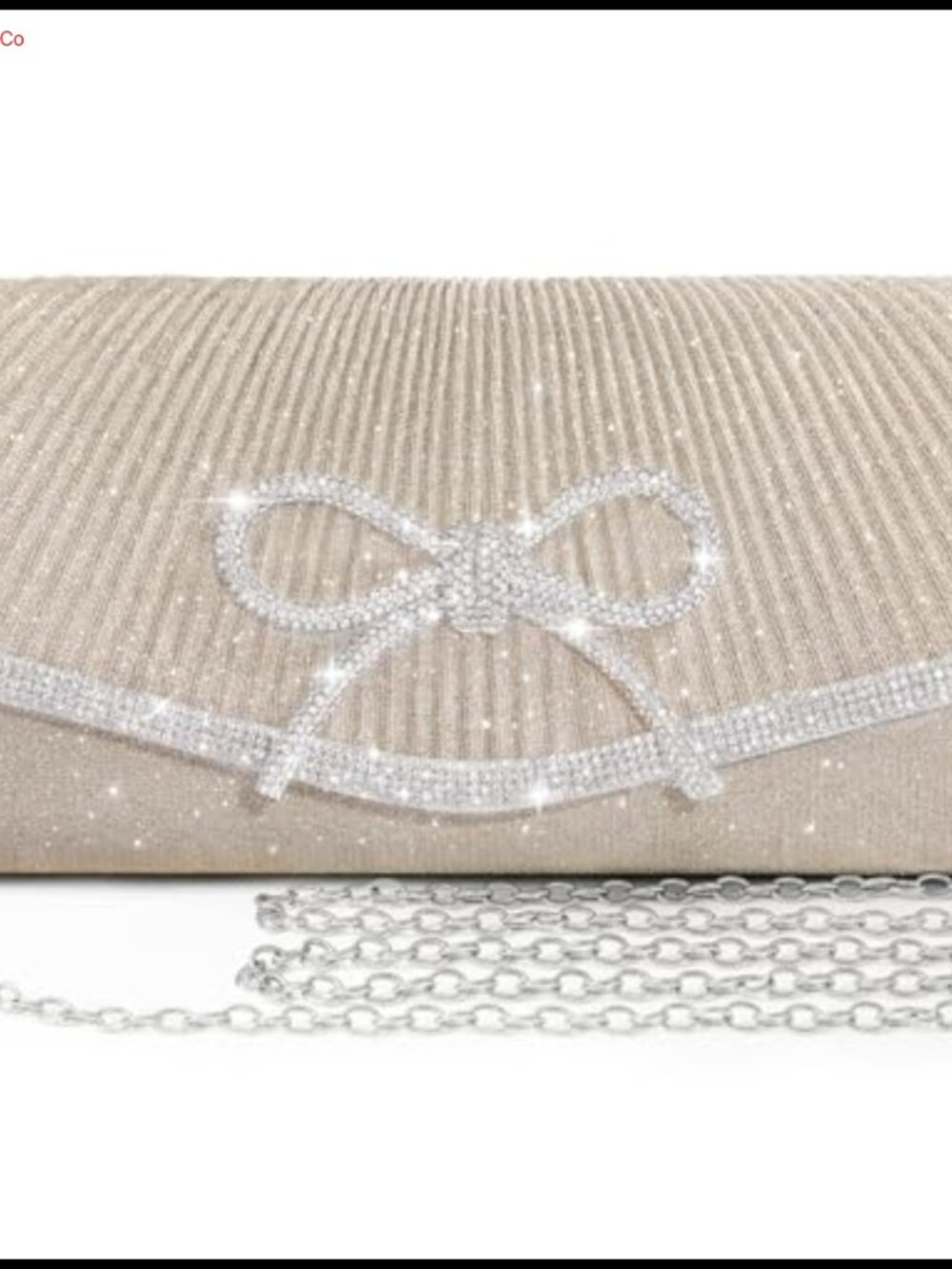 Rhinestone Bow Clutch Evening Bag Glitter Crossbody Wedding Party Purse
